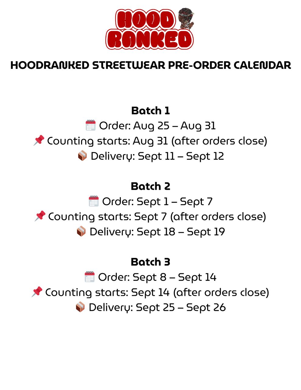 Hoodranked Batch
